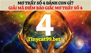 Mơ Thấy Số 4 Đánh Con Gì? Giải Mã Điềm Báo Giấc Mơ Thấy Số 4